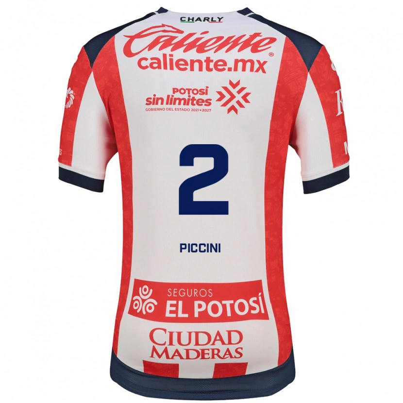 Danxen Niño Camiseta Cristiano Piccini #2 Rojo Blanco Negro 1ª Equipación 2026/27 La Camisa México