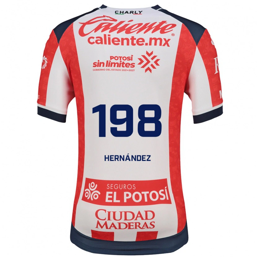 Danxen Niño Camiseta Juan Hernández #198 Rojo Blanco Negro 1ª Equipación 2026/27 La Camisa México