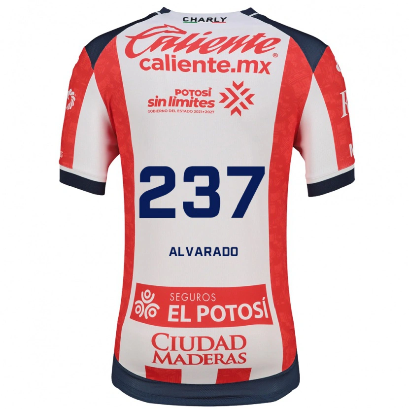 Danxen Niño Camiseta Luis Alvarado #237 Rojo Blanco Negro 1ª Equipación 2026/27 La Camisa México