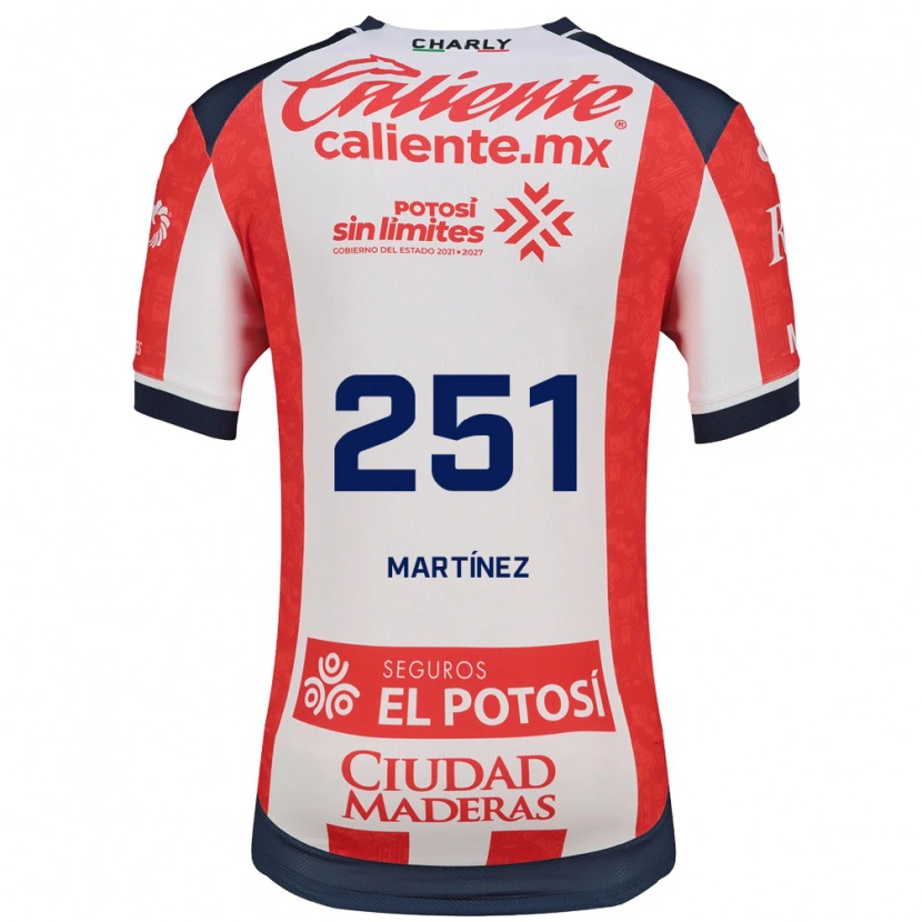 Danxen Niño Camiseta Brayan Martínez #251 Rojo Blanco Negro 1ª Equipación 2026/27 La Camisa México