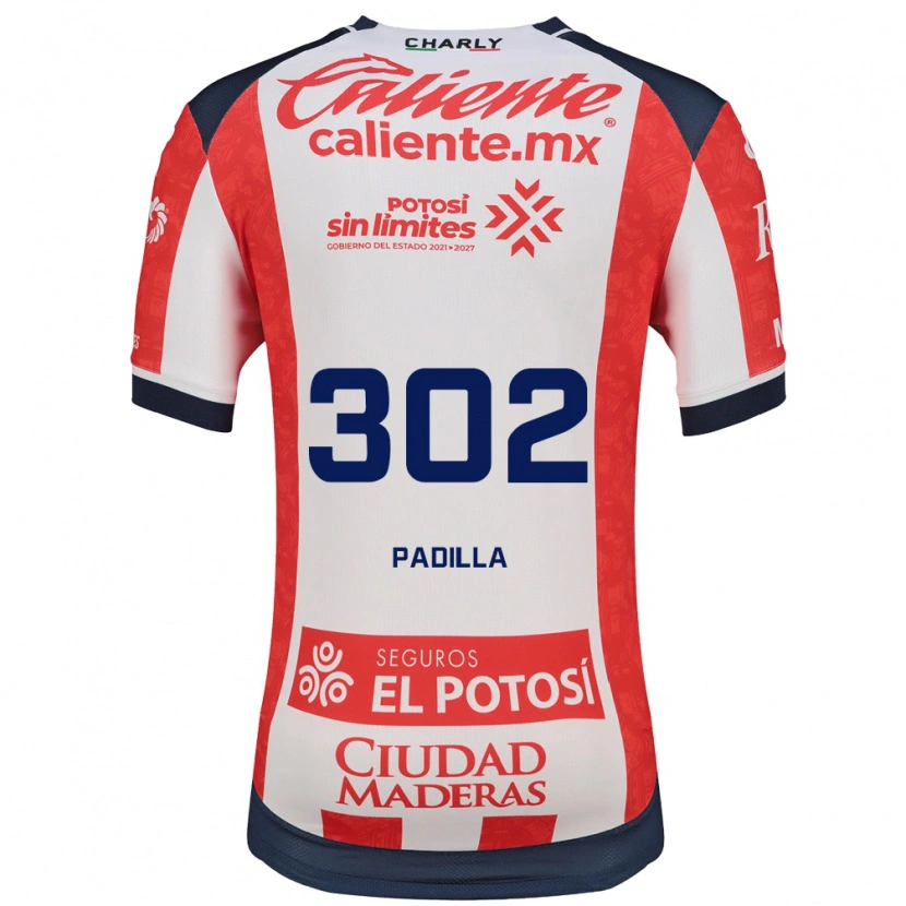 Danxen Niño Camiseta Sahid Padilla #302 Rojo Blanco Negro 1ª Equipación 2026/27 La Camisa México