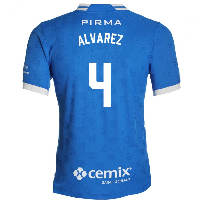 Danxen Niño Camiseta Gabriela Alvarez #4 Azul Blanco Rojo 1ª Equipación 2026/27 La Camisa México