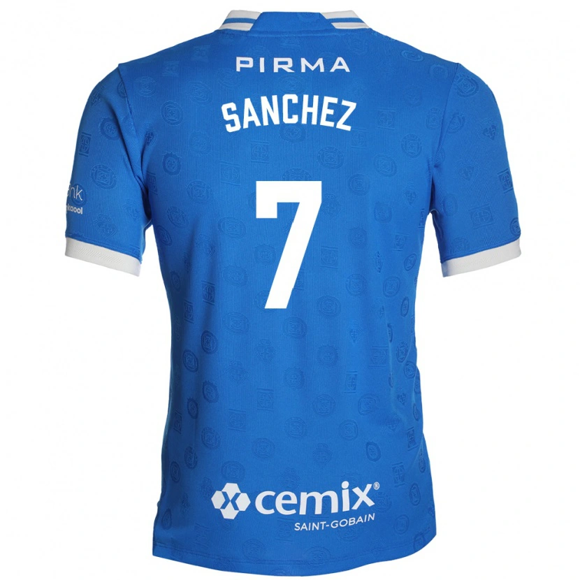 Danxen Niño Camiseta Andrea Sanchez #7 Azul Blanco Rojo 1ª Equipación 2026/27 La Camisa México