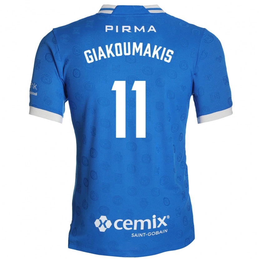 Danxen Niño Camiseta Georgios Giakoumakis #11 Azul Blanco Rojo 1ª Equipación 2026/27 La Camisa México