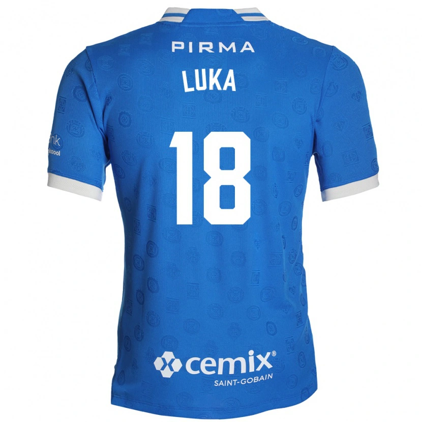 Danxen Niño Camiseta Luka Romero #18 Azul Blanco Rojo 1ª Equipación 2026/27 La Camisa México