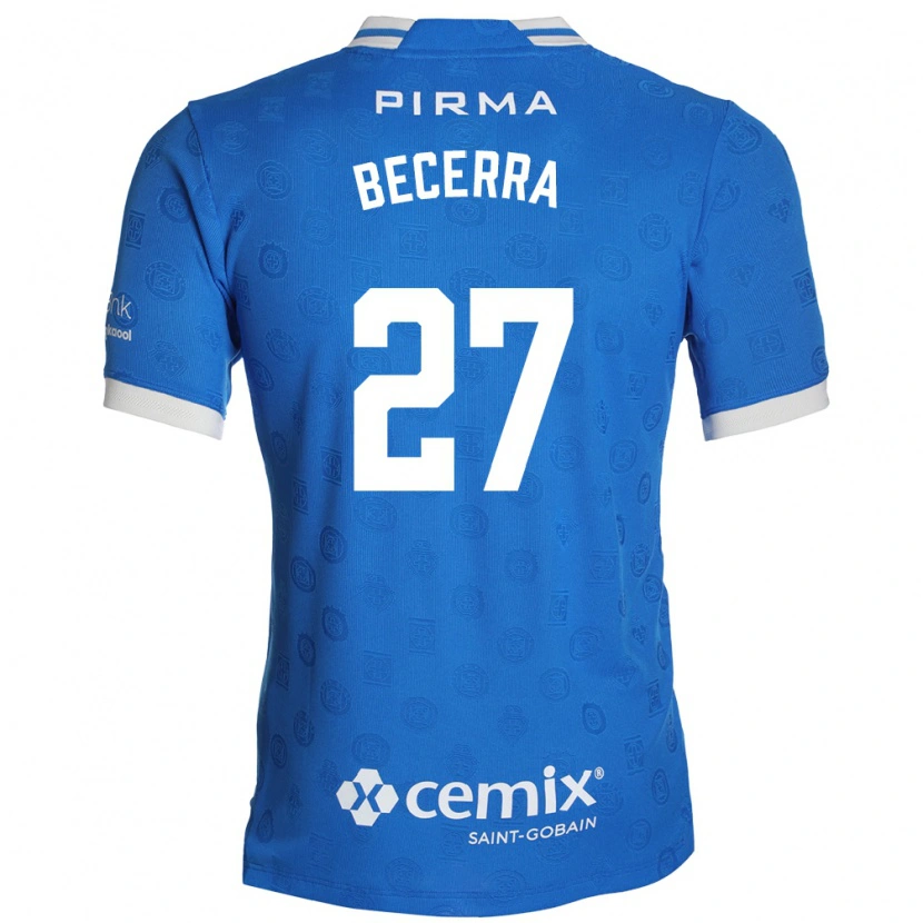Danxen Niño Camiseta Ana Becerra #27 Azul Blanco Rojo 1ª Equipación 2026/27 La Camisa México