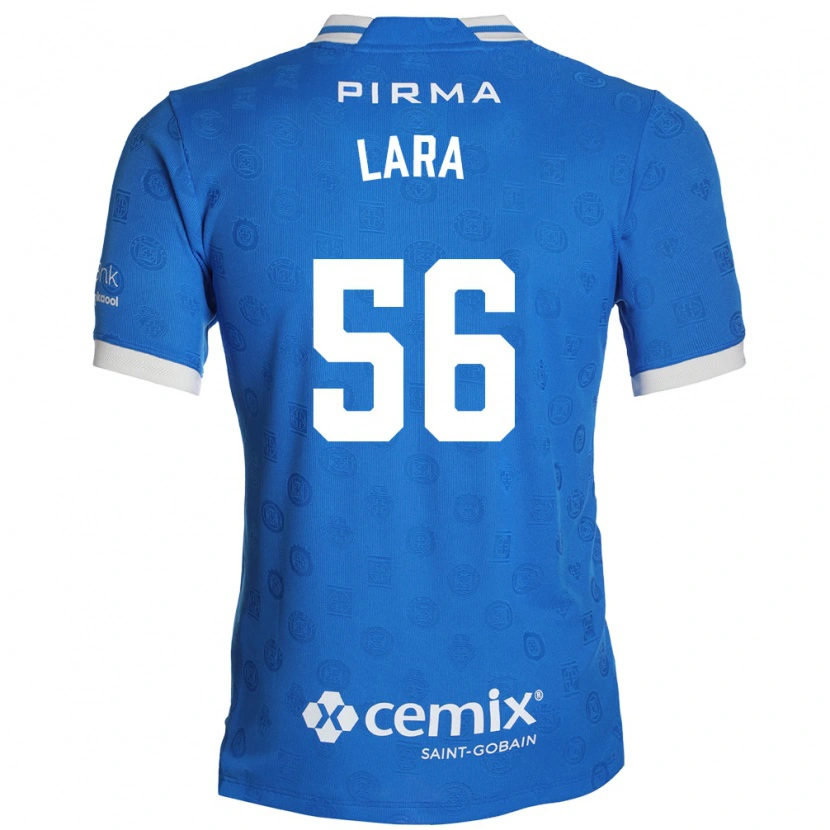 Danxen Niño Camiseta Jesús Lara #56 Azul Blanco Rojo 1ª Equipación 2026/27 La Camisa México