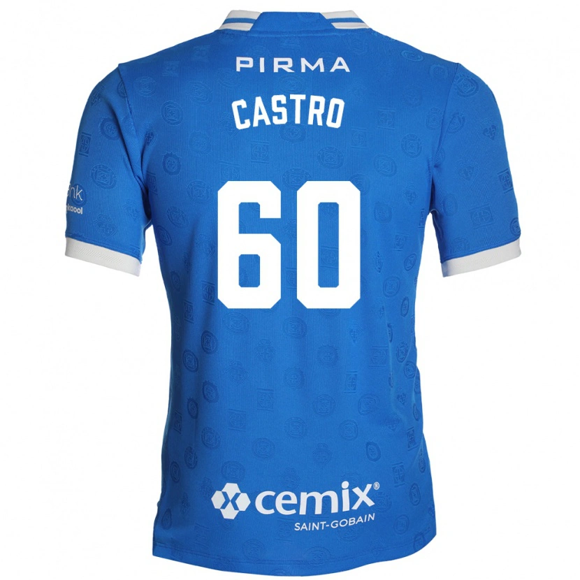 Danxen Niño Camiseta Ariel Castro #60 Azul Blanco Rojo 1ª Equipación 2026/27 La Camisa México