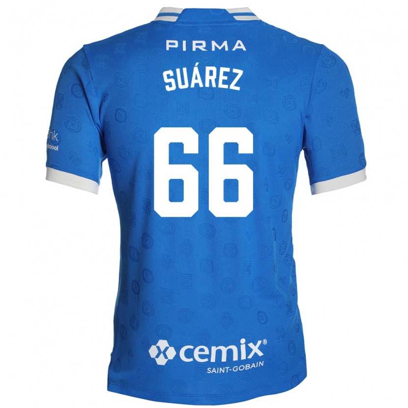 Danxen Niño Camiseta Javier Suárez #66 Azul Blanco Rojo 1ª Equipación 2026/27 La Camisa México