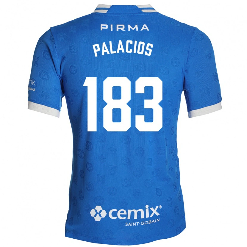 Danxen Niño Camiseta Kelvin Palacios #183 Azul Blanco Rojo 1ª Equipación 2026/27 La Camisa México
