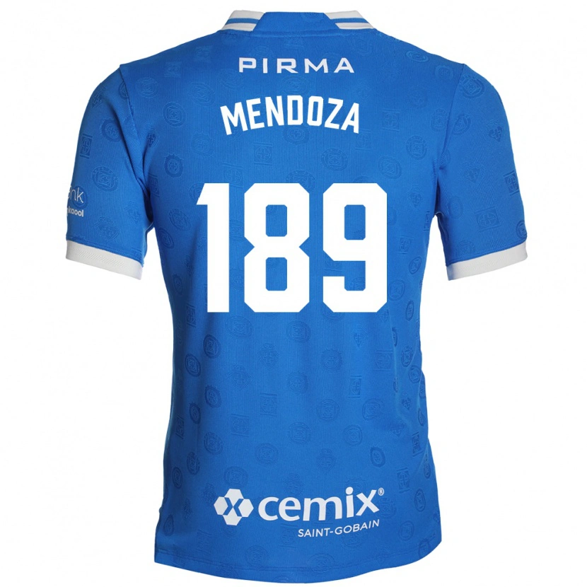Danxen Niño Camiseta José Mendoza #189 Azul Blanco Rojo 1ª Equipación 2026/27 La Camisa México