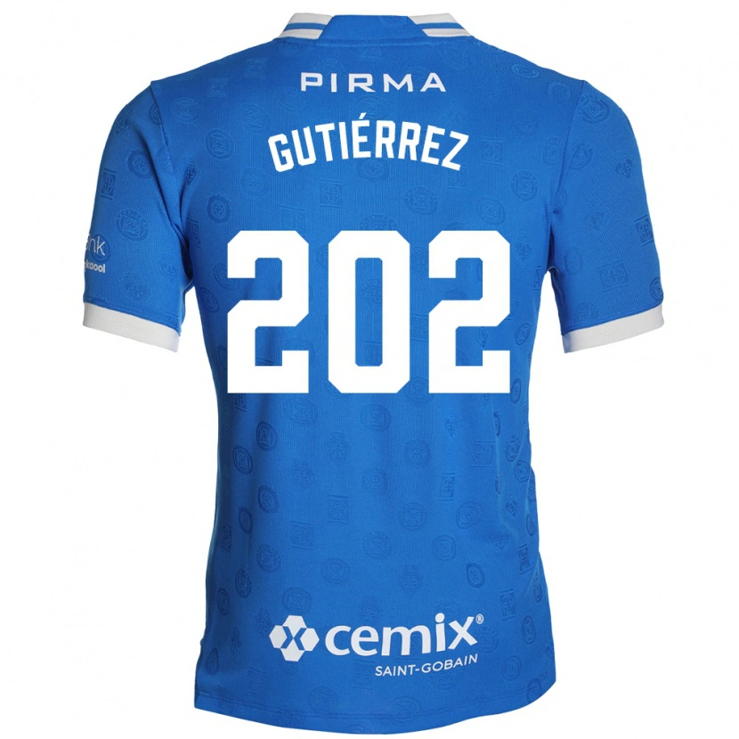 Danxen Niño Camiseta Alex Gutiérrez #202 Azul Blanco Rojo 1ª Equipación 2026/27 La Camisa México
