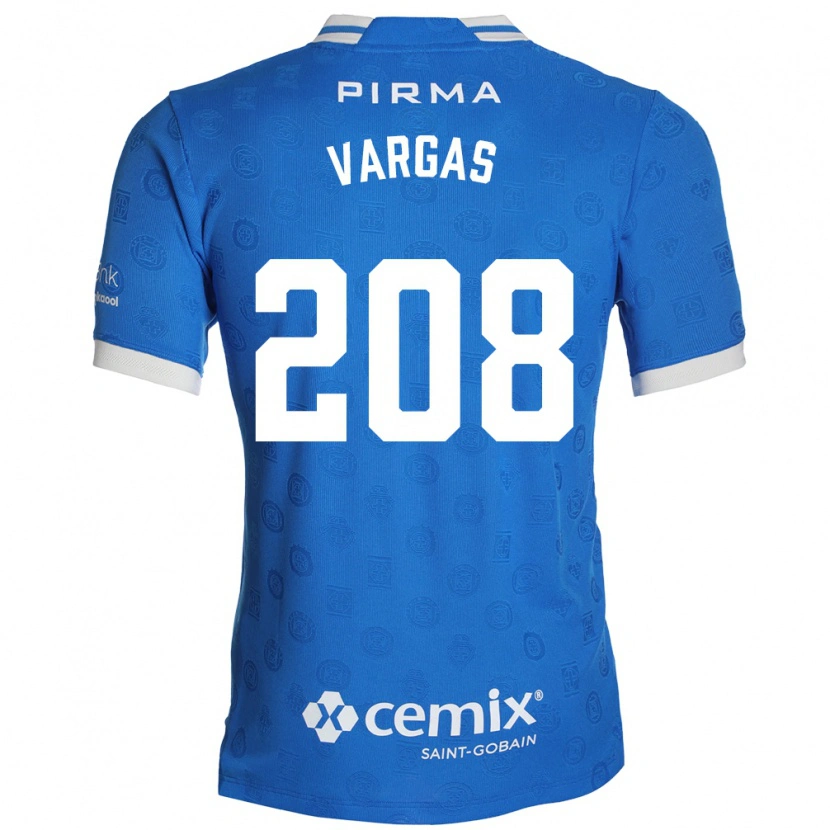 Danxen Niño Camiseta Santiago Vargas #208 Azul Blanco Rojo 1ª Equipación 2026/27 La Camisa México