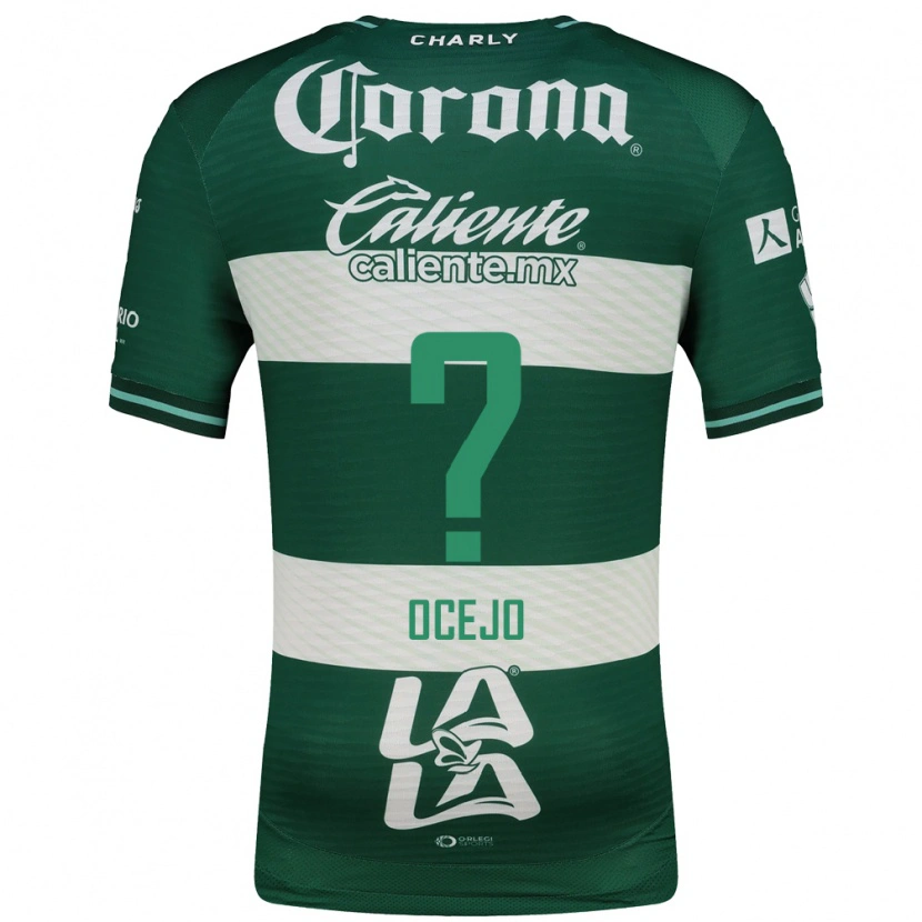 Danxen Niño Camiseta Jesus Ocejo #0 Verde Blanco 1ª Equipación 2026/27 La Camisa México