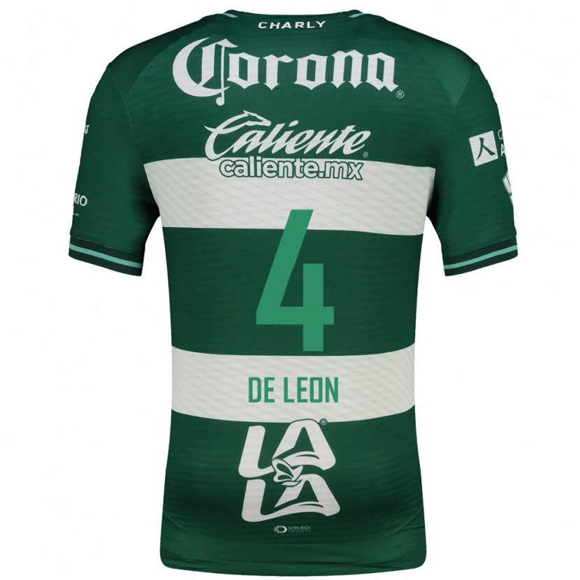 Danxen Niño Camiseta Lourdes De Leon #4 Verde Blanco 1ª Equipación 2026/27 La Camisa México