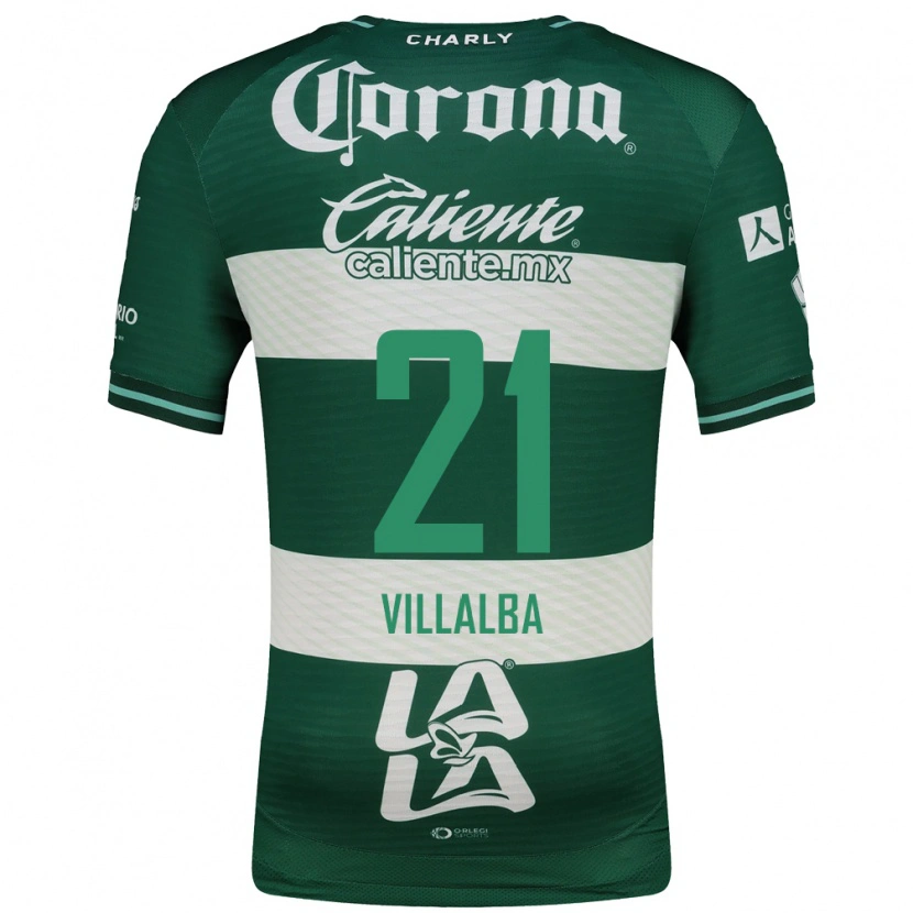 Danxen Niño Camiseta Fran Villalba #21 Verde Blanco 1ª Equipación 2026/27 La Camisa México