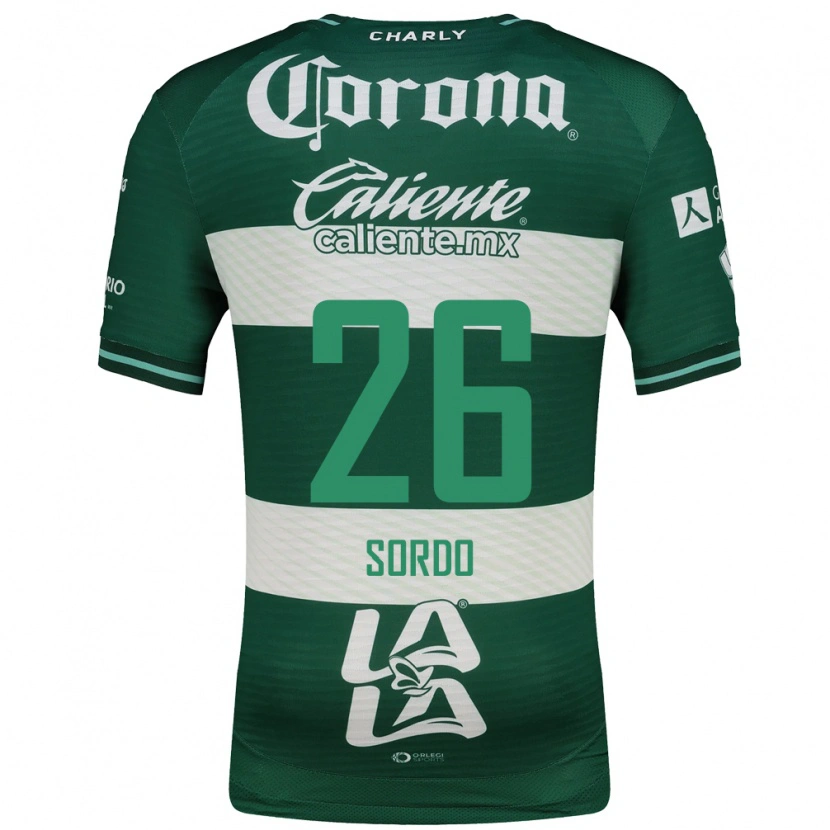 Danxen Niño Camiseta Ramiro Sordo #26 Verde Blanco 1ª Equipación 2026/27 La Camisa México