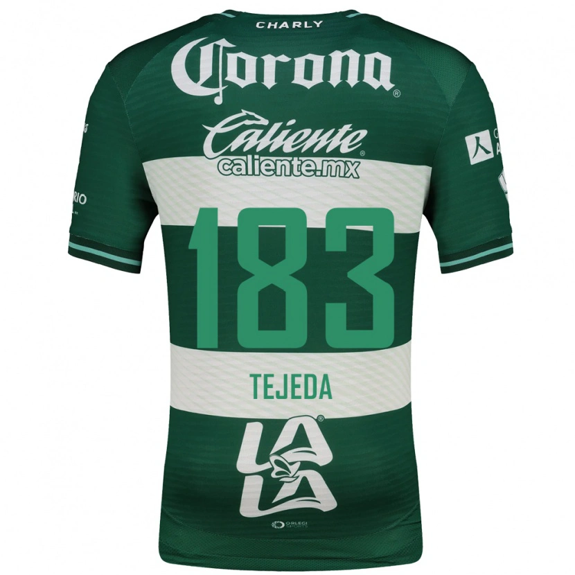 Danxen Niño Camiseta Juan Tejeda #183 Verde Blanco 1ª Equipación 2026/27 La Camisa México