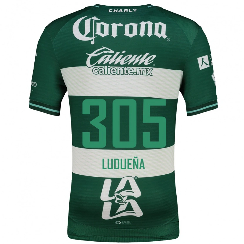 Danxen Niño Camiseta Daniel Ludueña #305 Verde Blanco 1ª Equipación 2026/27 La Camisa México