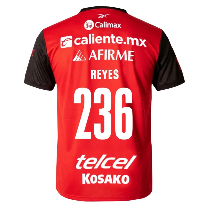 Danxen Niño Camiseta Abraham Reyes #236 Negro Rojo 1ª Equipación 2026/27 La Camisa México
