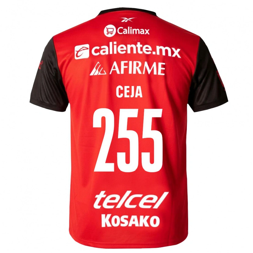 Danxen Niño Camiseta Julio Ceja #255 Negro Rojo 1ª Equipación 2026/27 La Camisa México