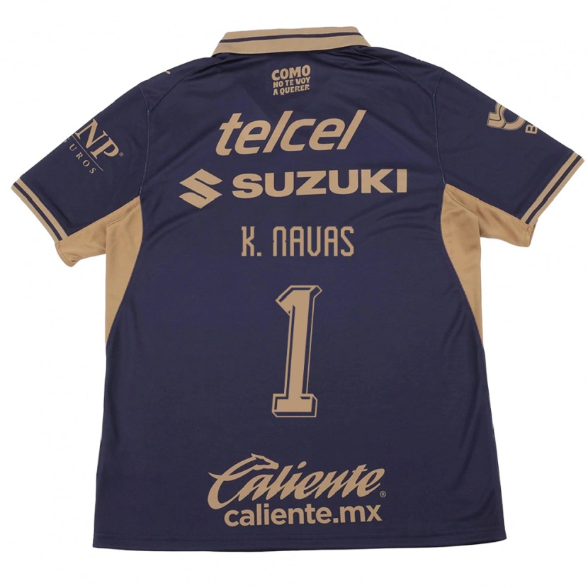 Danxen Niño Camiseta Keylor Navas #1 Morado Marrón 1ª Equipación 2026/27 La Camisa México