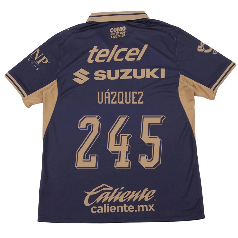 Danxen Niño Camiseta Austin Vázquez #245 Morado Marrón 1ª Equipación 2026/27 La Camisa México