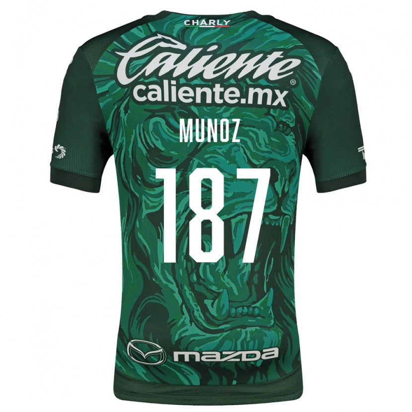Danxen Niño Camiseta Diego Muñoz #187 Verde Negro 1ª Equipación 2026/27 La Camisa México