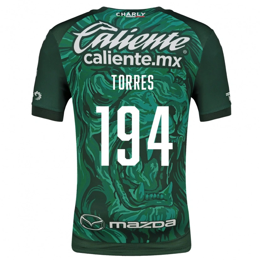 Danxen Niño Camiseta Erick Torres #194 Verde Negro 1ª Equipación 2026/27 La Camisa México