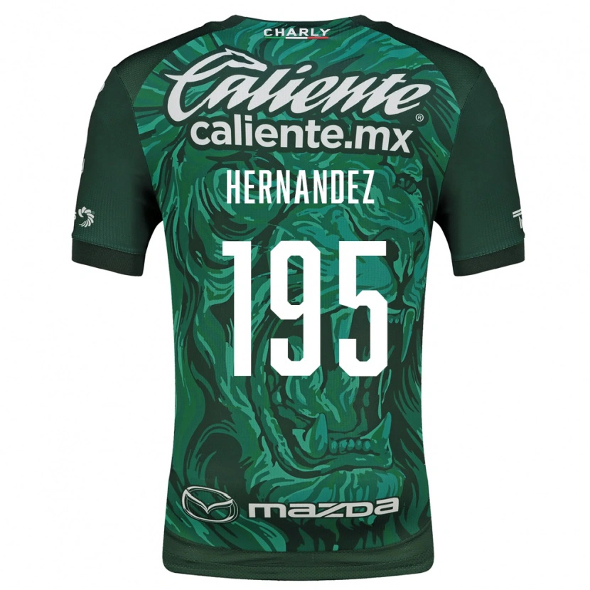 Danxen Niño Camiseta Fernando Hernández #195 Verde Negro 1ª Equipación 2026/27 La Camisa México