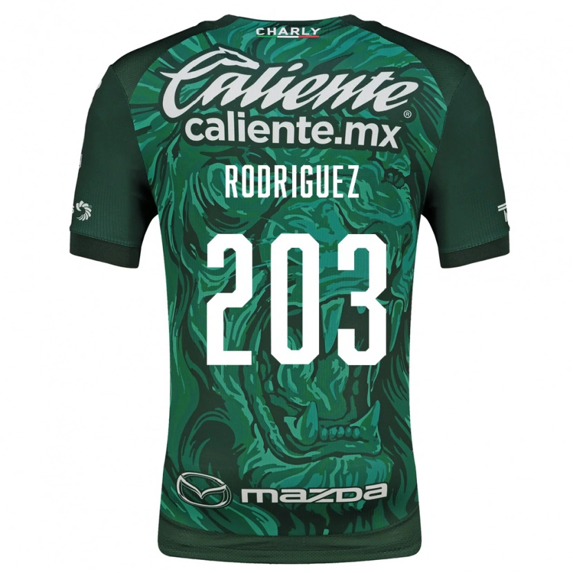 Danxen Niño Camiseta César Rodríguez #203 Verde Negro 1ª Equipación 2026/27 La Camisa México
