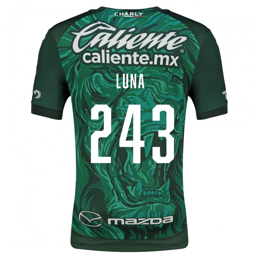 Danxen Niño Camiseta Sergio Luna #243 Verde Negro 1ª Equipación 2026/27 La Camisa México