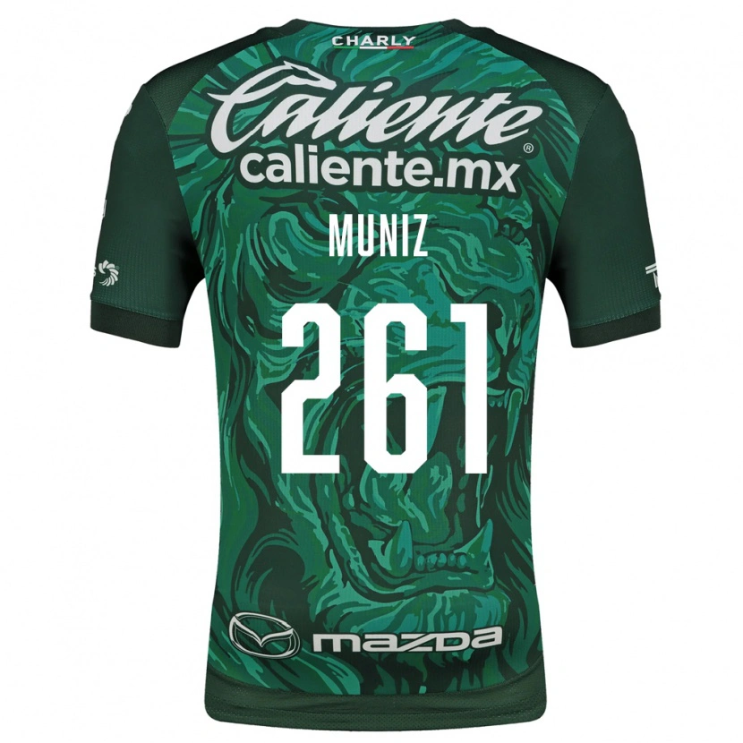 Danxen Niño Camiseta César Muñiz #261 Verde Negro 1ª Equipación 2026/27 La Camisa México