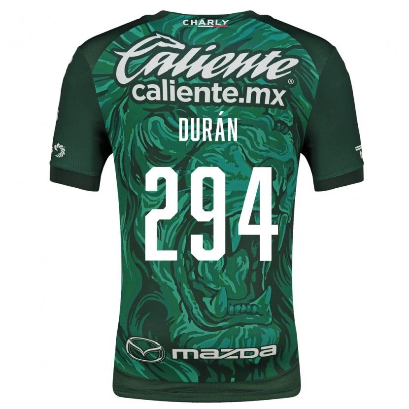 Danxen Niño Camiseta Diego Durán #294 Verde Negro 1ª Equipación 2026/27 La Camisa México