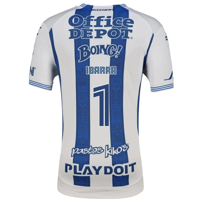 Danxen Niño Camiseta Fabiola Ibarra #1 Blanco Azul Marino 1ª Equipación 2026/27 La Camisa México