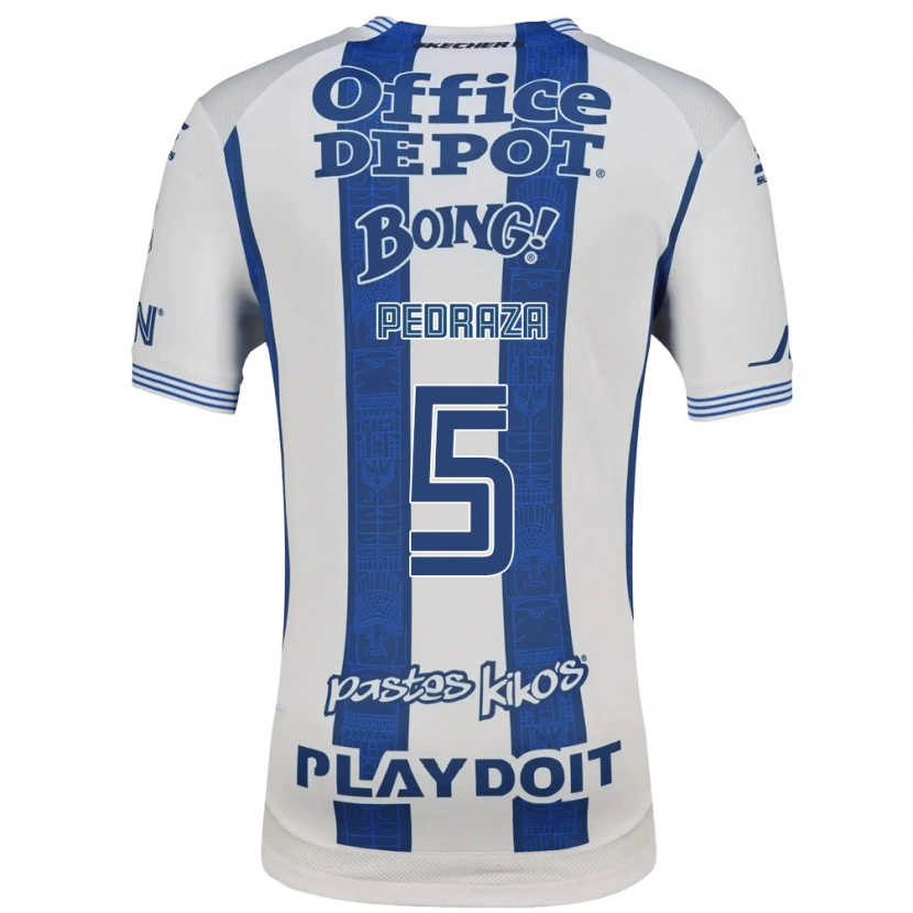 Danxen Niño Camiseta Pedro Pedraza #5 Blanco Azul Marino 1ª Equipación 2026/27 La Camisa México