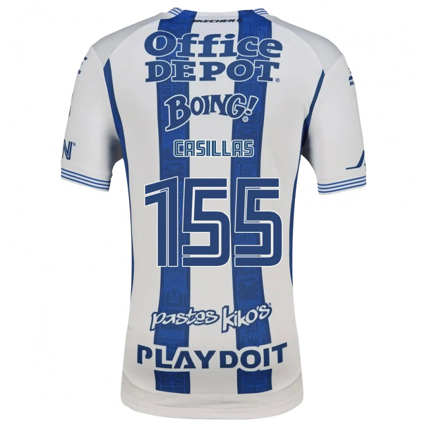 Danxen Niño Camiseta Johan Casillas #155 Blanco Azul Marino 1ª Equipación 2026/27 La Camisa México