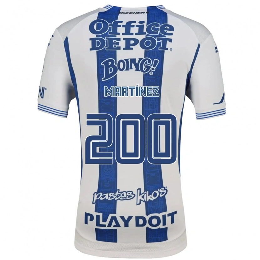 Danxen Niño Camiseta Yaro Martínez #200 Blanco Azul Marino 1ª Equipación 2026/27 La Camisa México