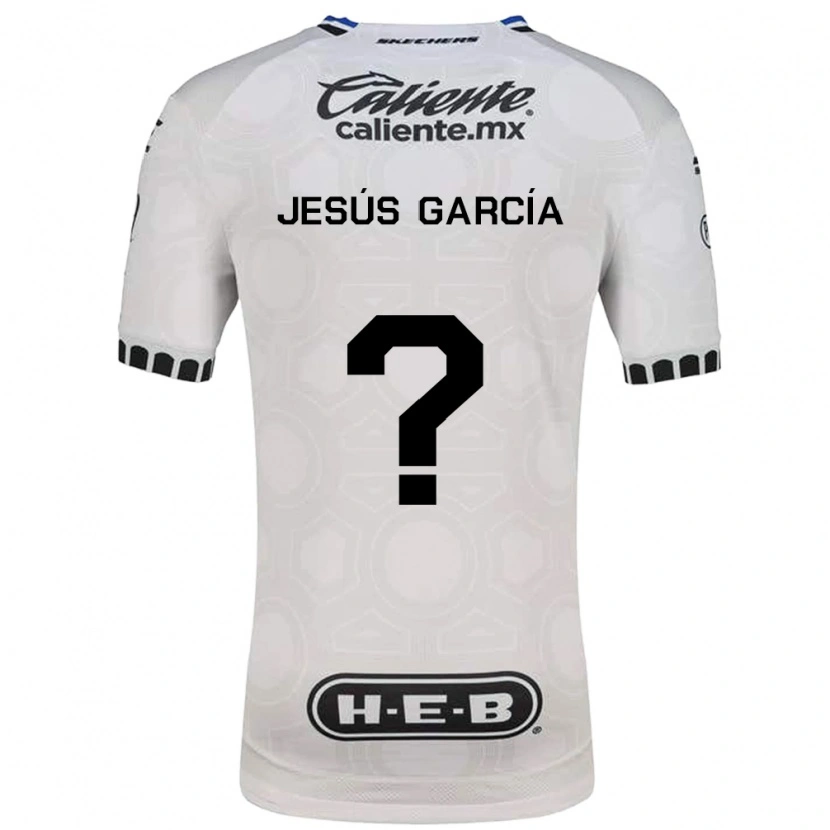 Danxen Niño Camiseta Jesús García #0 Blanco Negro Azul 1ª Equipación 2026/27 La Camisa México