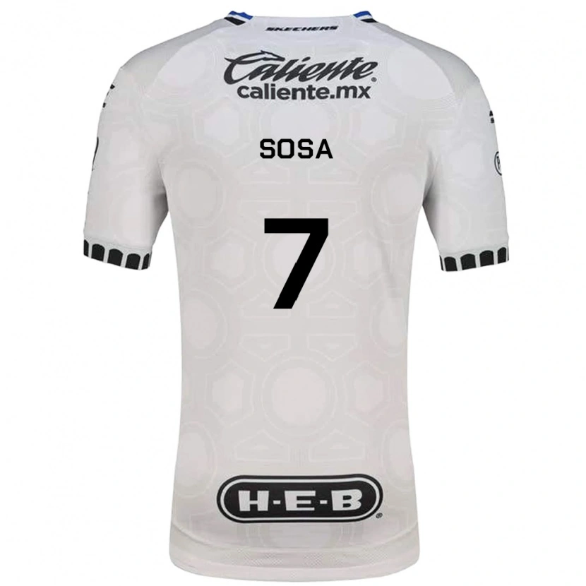Danxen Niño Camiseta Samuel Sosa #7 Blanco Negro Azul 1ª Equipación 2026/27 La Camisa México