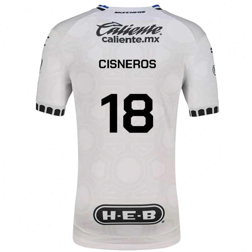 Danxen Niño Camiseta Ronaldo Cisneros #18 Blanco Negro Azul 1ª Equipación 2026/27 La Camisa México