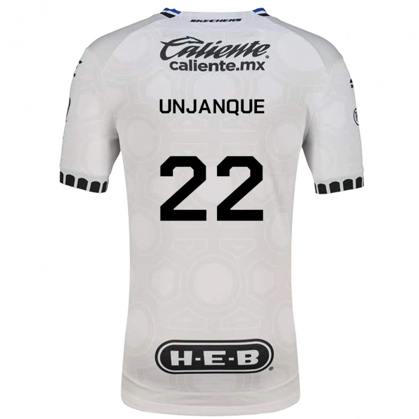 Danxen Niño Camiseta Jean Unjanque #22 Blanco Negro Azul 1ª Equipación 2026/27 La Camisa México