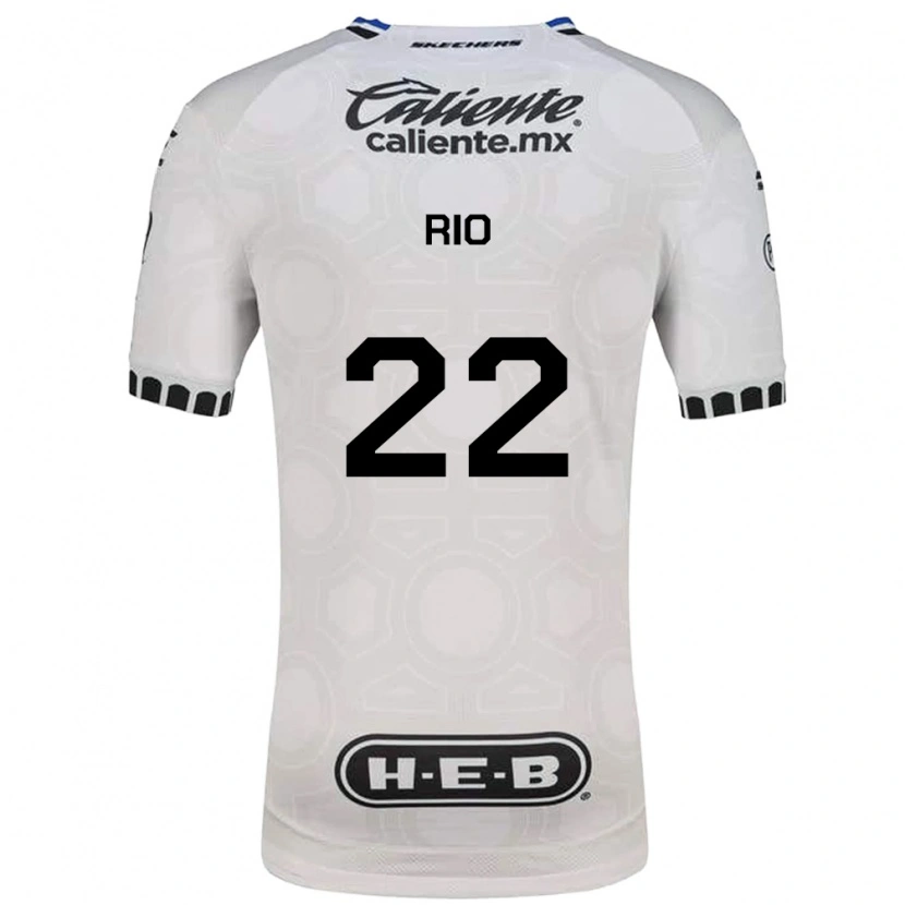 Danxen Niño Camiseta Martín Rio #22 Blanco Negro Azul 1ª Equipación 2026/27 La Camisa México
