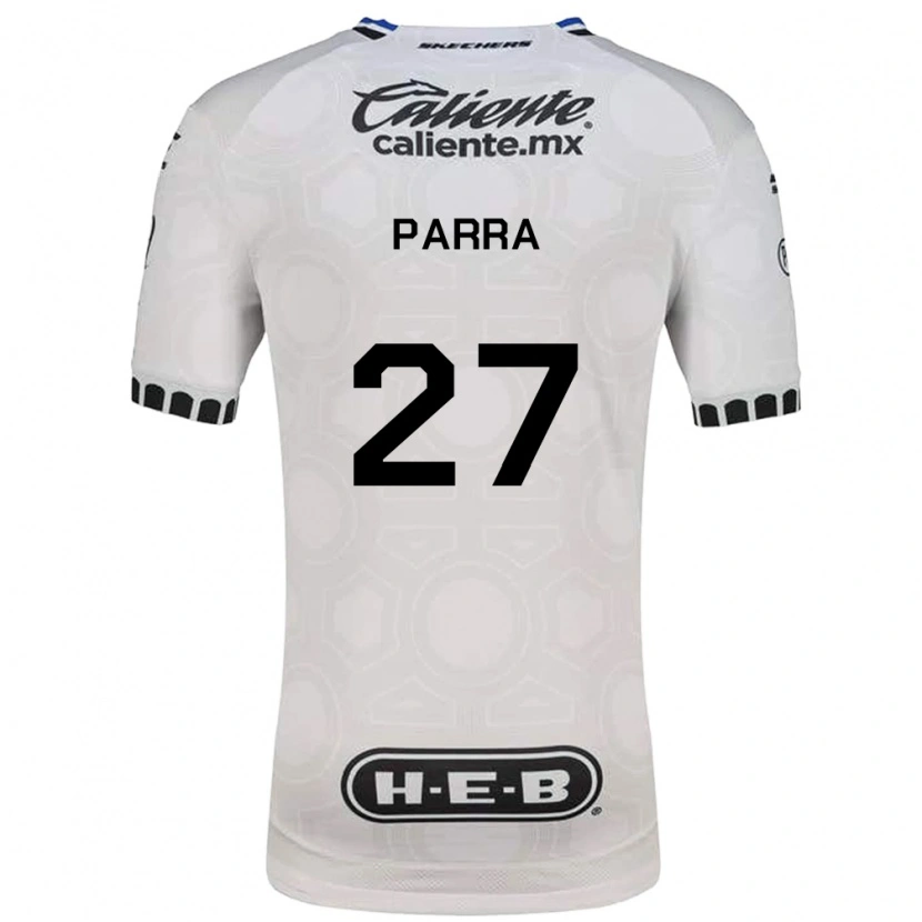 Danxen Niño Camiseta Daniel Parra #27 Blanco Negro Azul 1ª Equipación 2026/27 La Camisa México