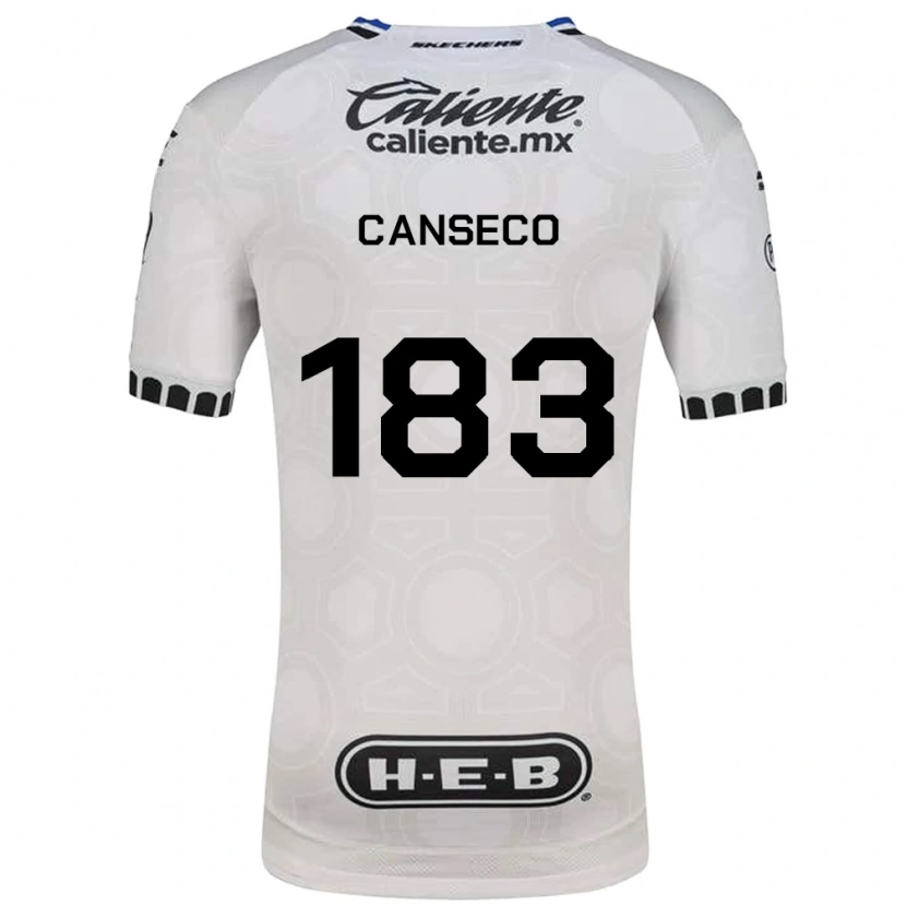 Danxen Niño Camiseta Rodrigo Canseco #183 Blanco Negro Azul 1ª Equipación 2026/27 La Camisa México