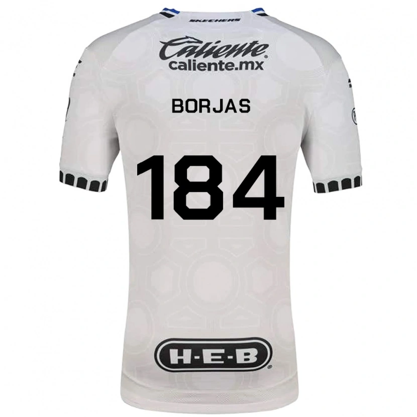 Danxen Niño Camiseta Daniel Borjas #184 Blanco Negro Azul 1ª Equipación 2026/27 La Camisa México