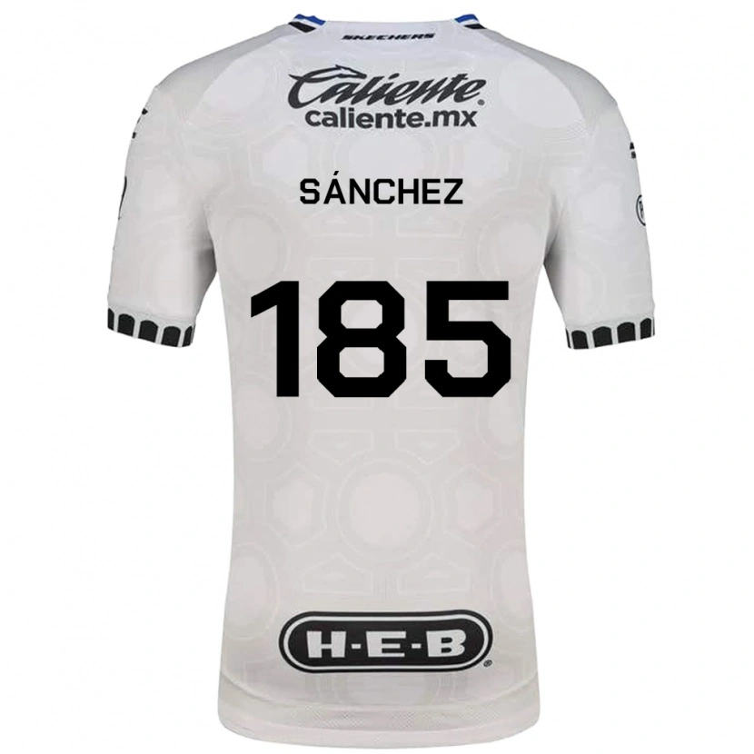 Danxen Niño Camiseta Saúl Sánchez #185 Blanco Negro Azul 1ª Equipación 2026/27 La Camisa México