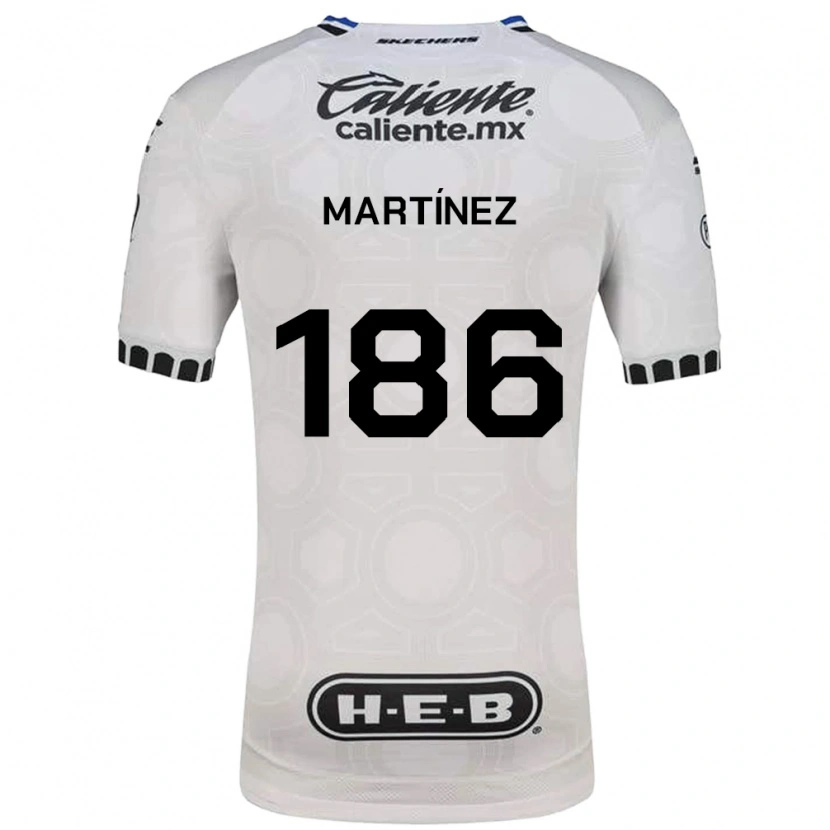 Danxen Niño Camiseta Leonardo Martínez #186 Blanco Negro Azul 1ª Equipación 2026/27 La Camisa México
