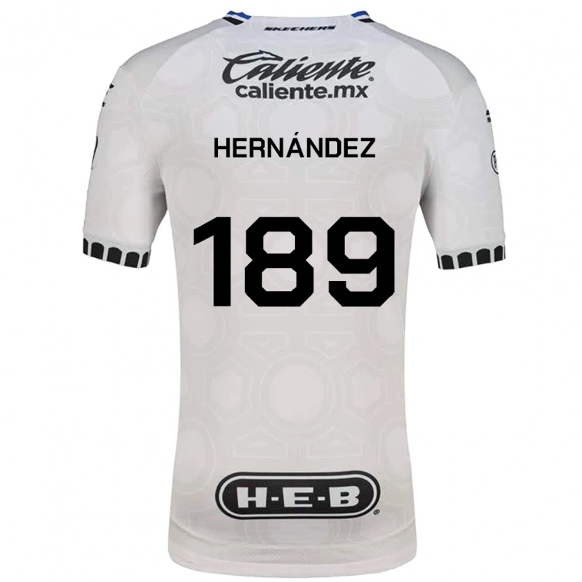 Danxen Niño Camiseta Sebastián Hernández #189 Blanco Negro Azul 1ª Equipación 2026/27 La Camisa México