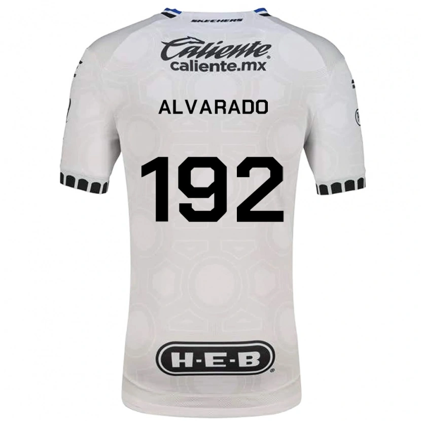 Danxen Niño Camiseta Edwin Alvarado #192 Blanco Negro Azul 1ª Equipación 2026/27 La Camisa México